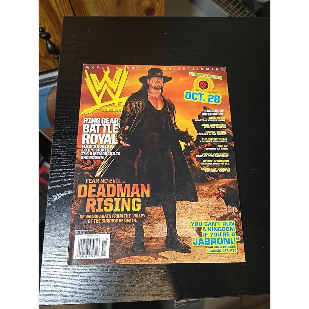 WWE Magazine November 2007 Undertaker Deadman Rising
